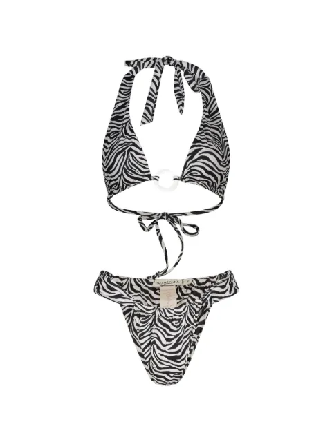 PARAMIDONNA Mirla zebra-print bikini White SS26M