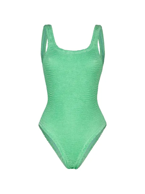 PARAMIDONNA Hailey textured swimsuit Green SS26HMG