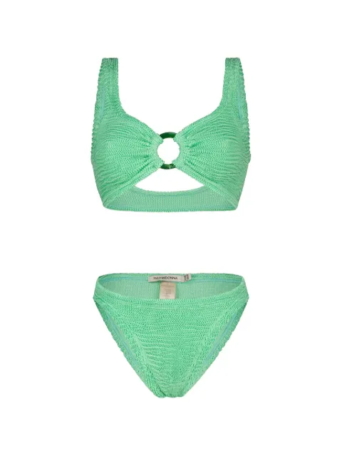 PARAMIDONNA Irina ring-detail bikini Green SS26IMG