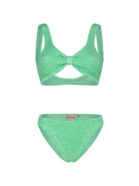 PARAMIDONNA Salma textured bikini Green SS26SMG