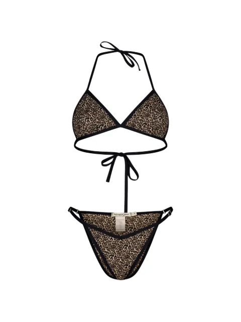 PARAMIDONNA Lilia leopard-print bikini Neutrals SS26LLEO