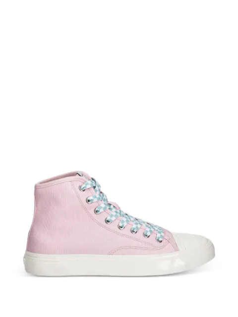 Kenzo Hoshi check-lace high-top sneakers Pink FG52SN026F50