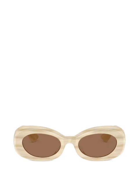 KHAITE x Oliver Peoples oval-frame sunglasses Neutrals 0OV5606SU1992C