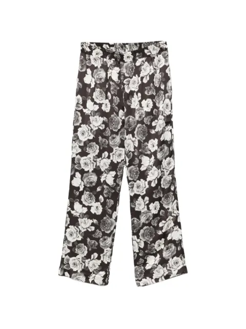 Ernest W. Baker floral-print trousers Black PT36SR03