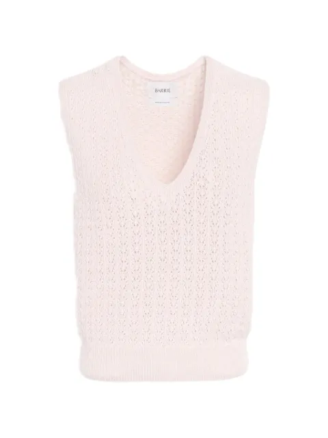 Barrie cashmere lace vest Pink C244707