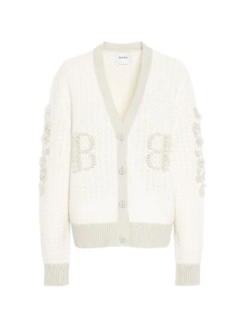 Barrie B-logo cashmere cardigan Neutrals C333276