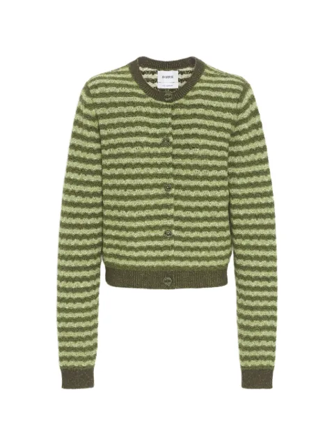 Barrie striped cashmere cardigan Green C337277