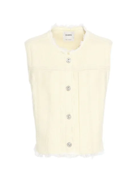 Barrie denim fringed waistcoat Yellow C85234