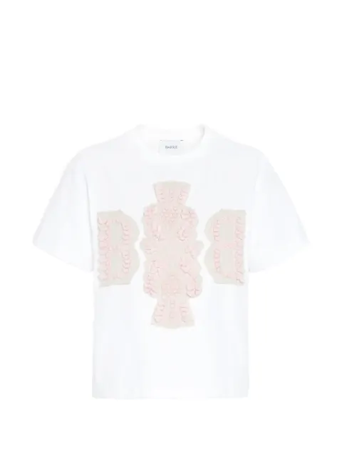 Barrie logo-patch cotton T-shirt White C104721