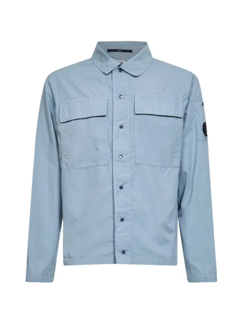 C.P. Company snap-button flap-pocket shirt Blue 20CMOS237A005691G809
