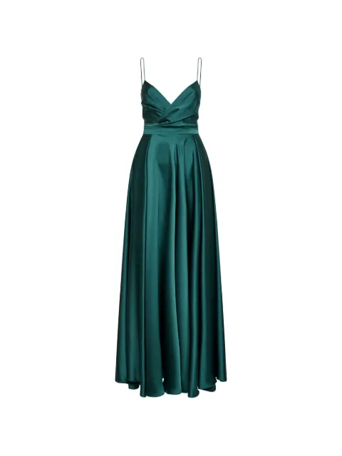 Blanca Vita draped open back dress Green ALDI4762