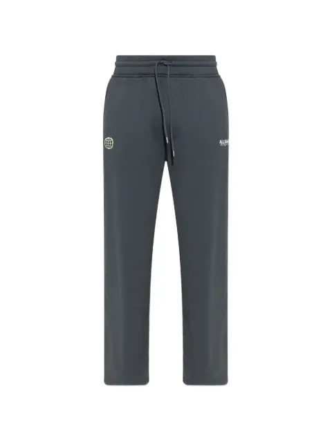 AllSaints logo-patch track pants Grey M022TE
