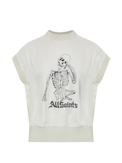 AllSaints Terra graphic-print T-shirt Neutrals W037KE