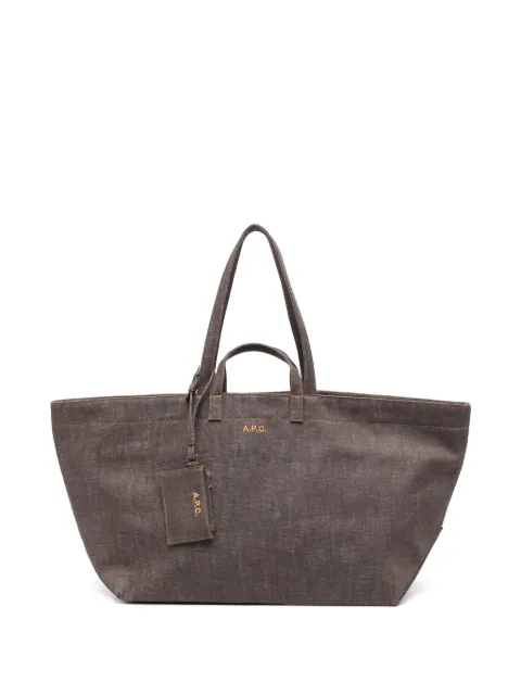 A.P.C. Drummer tote bag Brown COHLXF67046