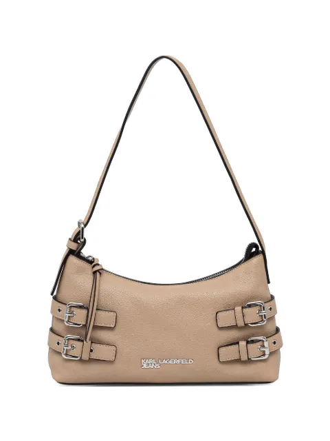 Karl Lagerfeld Jeans logo-plaque shoulder bag Neutrals B2W30265