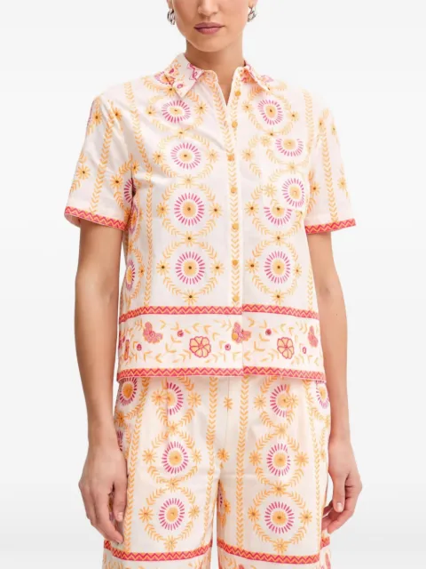 TWINSET floral embroidered shirt White 261LB2TFF