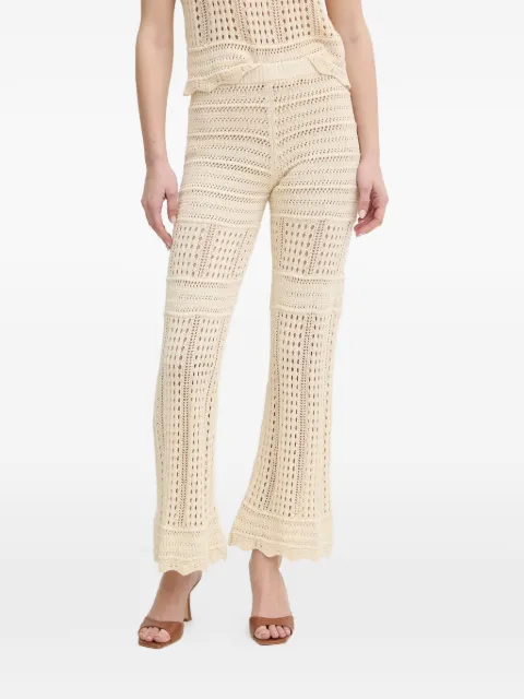 TWINSET crochet-construction trousers Neutrals 261TT3262