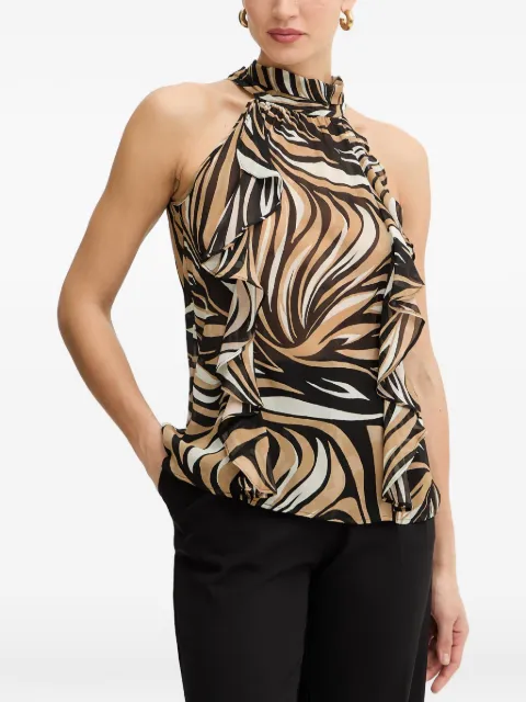 TWINSET sleeveless ruffled top Black 261LB2FCC