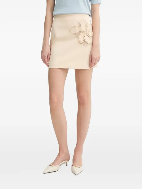 TWINSET floral-patchwork mini skirt Neutrals 261TP2051