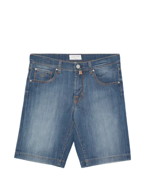 Jacob Cohën logo-patch shorts Blue JUMOE001061S4153S1