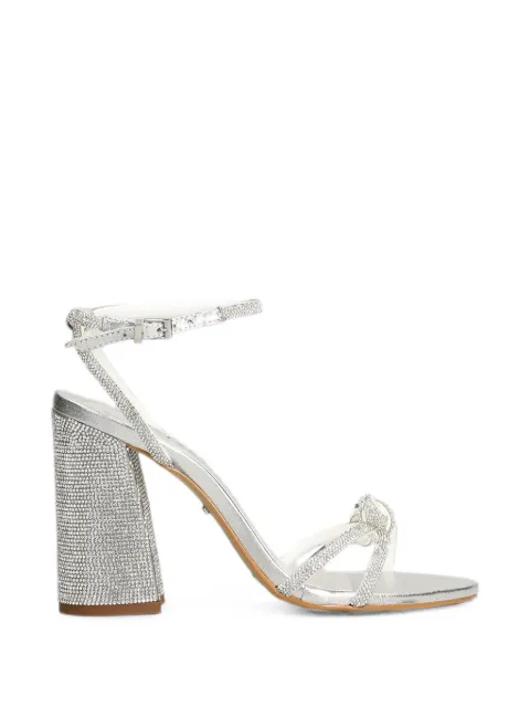 Werner crystal-embellished bow sandals Silver 920775