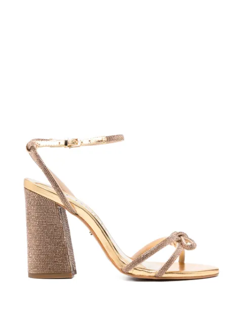 Werner bow-upper heeled sandals Gold 920775