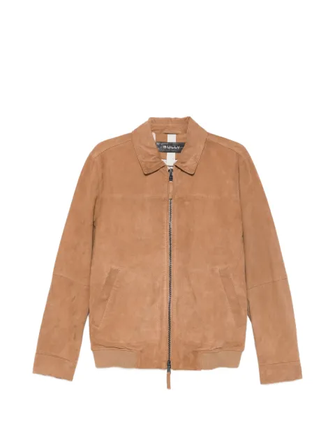 BULLY zip-up suede jacket Brown BE265658