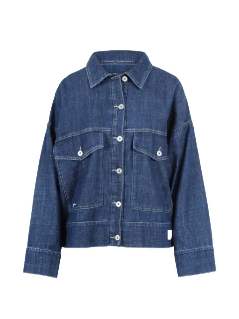 Noumeno Concetp buttoned denim jacket Blue NDENIM74JQ148