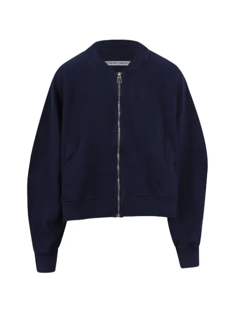 Noumeno Concetp logo-patch bomber jacket Blue NF25116000