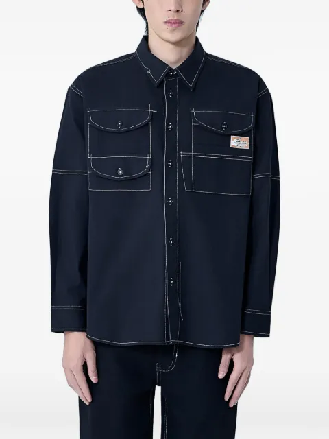 STORY mfg. logo-patch shirt Black SPS26SHHVSCOTBLA