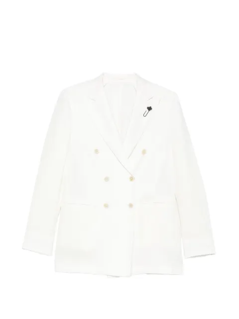 Lardini double-breasted blazer Neutrals P6ADAMSFZCN64404