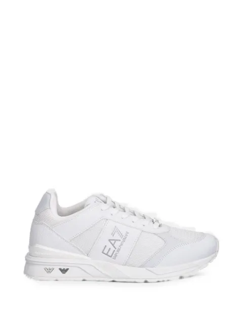 Ea7 Emporio Armani logo-print panelled sneakers White 7X000656AF13550