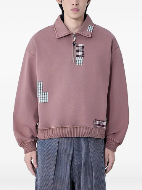 STORY mfg. patchwork sweatshirt Pink SPS26TPGEQCOTBRR