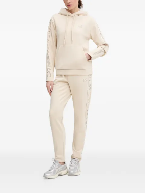 Ea7 Emporio Armani logo-print tracksuit Neutrals 7W000116AF10443