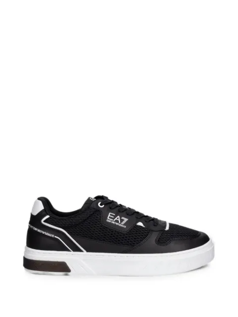 Ea7 Emporio Armani mesh-panelled logo-print sneakers Black 7X000650AF23102