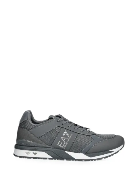 Ea7 Emporio Armani logo-print panelled sneakers Grey 7X000656AF13550