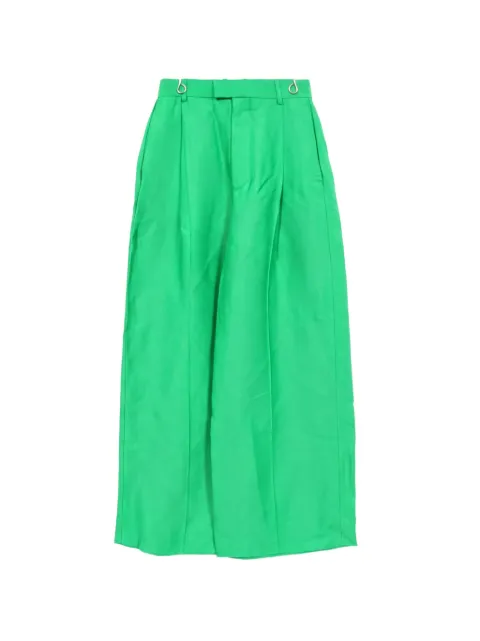 Bottega Veneta Pre-Owned 2000s wide trousers Green 1049117