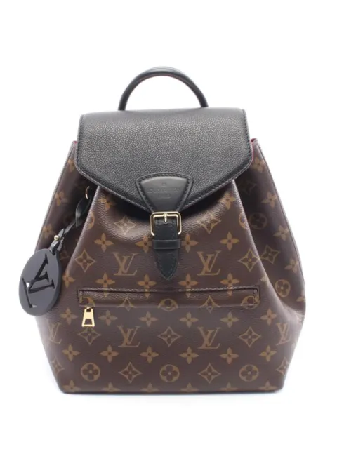 Louis Vuitton Pre-Owned 2010s Montsouris monogram leather backpack Brown 1052994