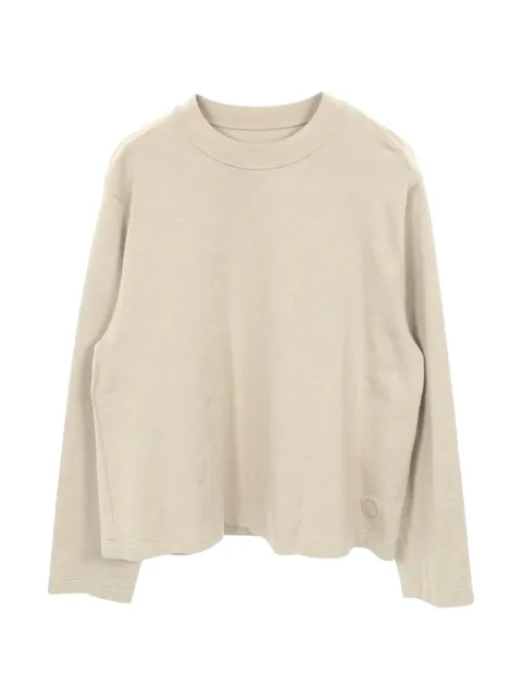 Hermès Pre-Owned 2000s Serie badge long-sleeved T-shirt Neutrals 1046115