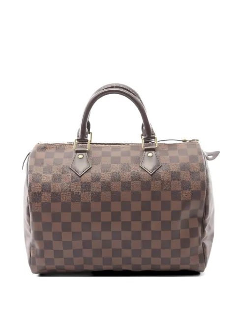 Louis Vuitton Pre-Owned 2015 30 Speedy Damier Ebène tote bag Brown 1052619AA2155