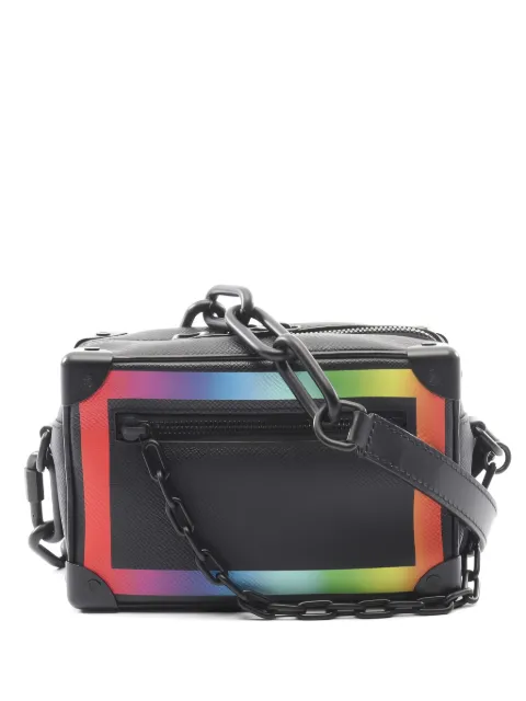 Louis Vuitton Pre-Owned 2019 mini Rainbow Taiga chain shoulder bag Black 1050644FL2159