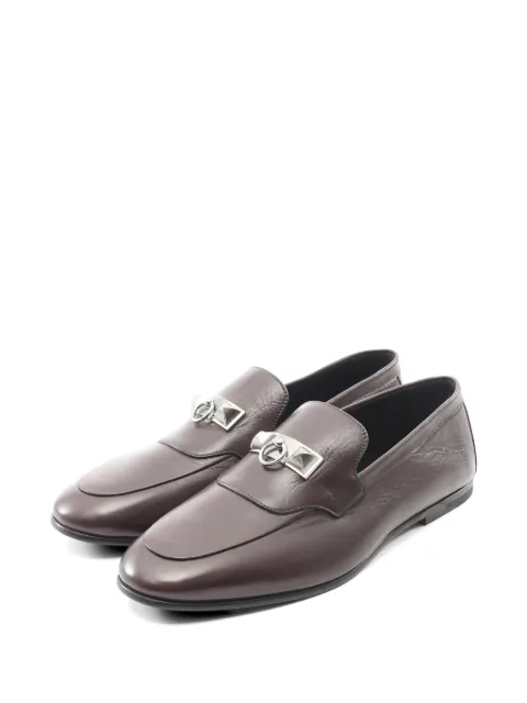 Hermès Pre-Owned 2010s Corridian leather loafers Brown 1050482