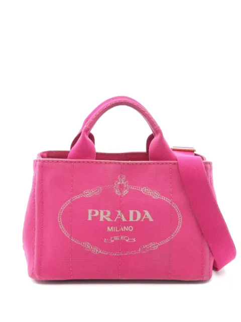 Prada Pre-Owned 2000s Canapa canvas tote bag Pink 1052188