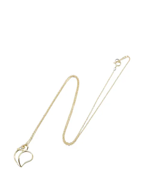 Tiffany & Co. Pre-Owned 2010s Leaf Heart necklace Gold 1050705