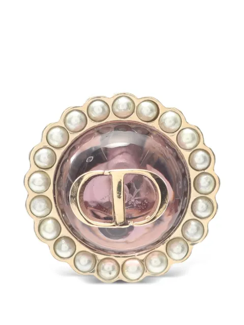 Christian Dior Pre-Owned 2010s Petit CD baroque earrings Gold 1045123