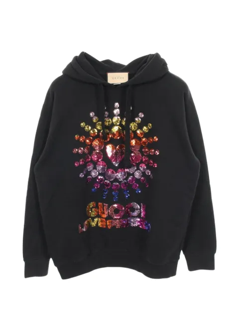 Gucci Pre-Owned 2010s drawstring hoodie Black 1049111