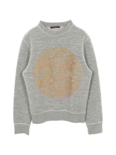 Louis Vuitton Pre-Owned x Christopher Nemeth 2010s crew-neck sweatshirt Grey 1050426