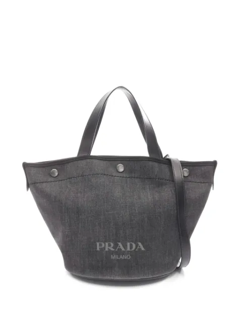 Prada Pre-Owned 2000s two-way tote bag Grey 1051358
