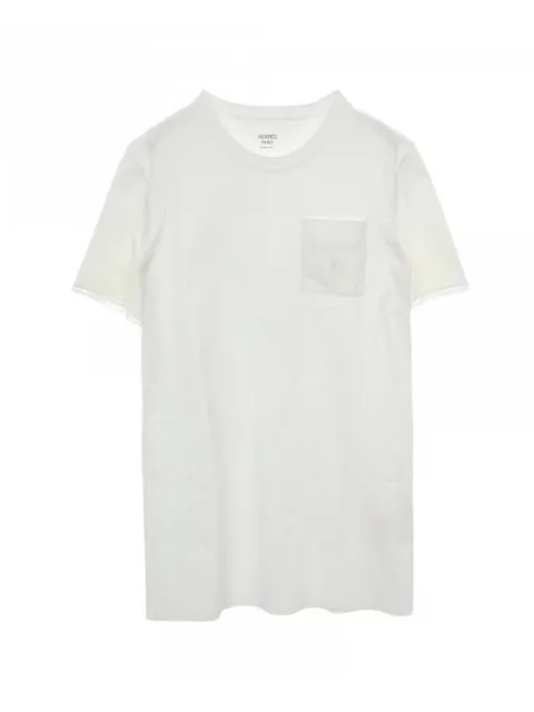 Hermès Pre-Owned shirt lace cotton dress White 1041810