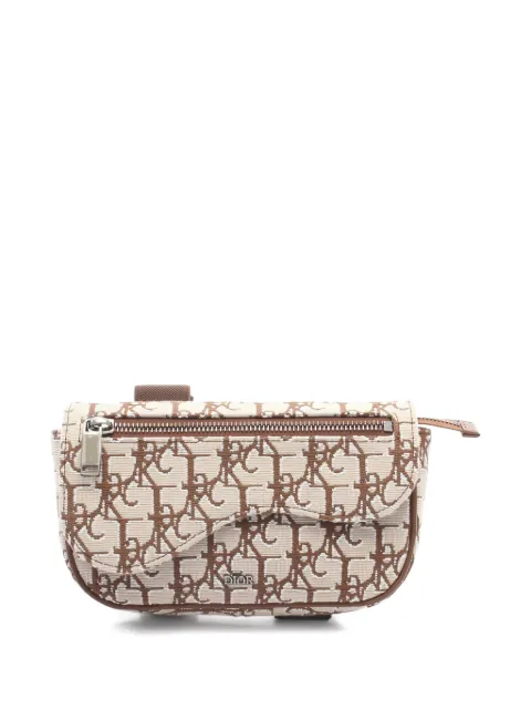 Christian Dior Pre-Owned x Travis Scott Cactus Jack 2000s Saddle canvas arm wallet Neutrals 1051129